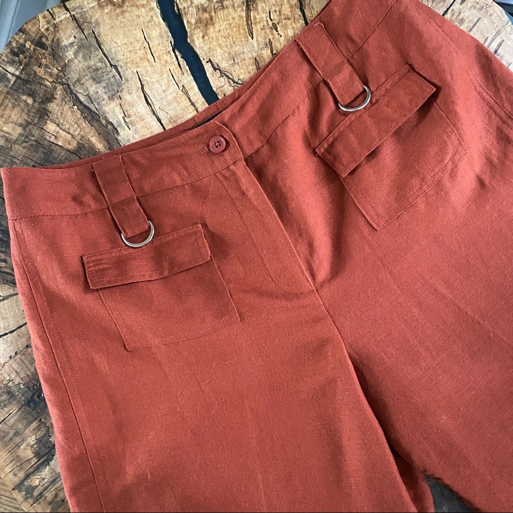 Larry Levine Wide Leg Crop Pants
